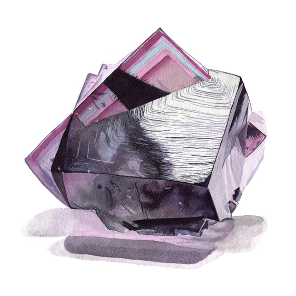 Fluorite from England Art Print